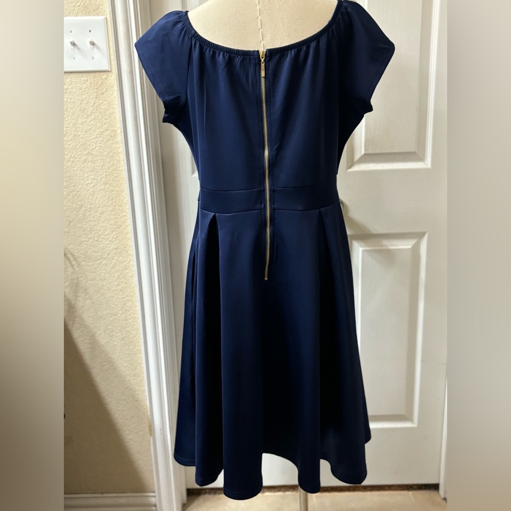 Blue cocktail Dress - Size XL - Picture 7 of 8